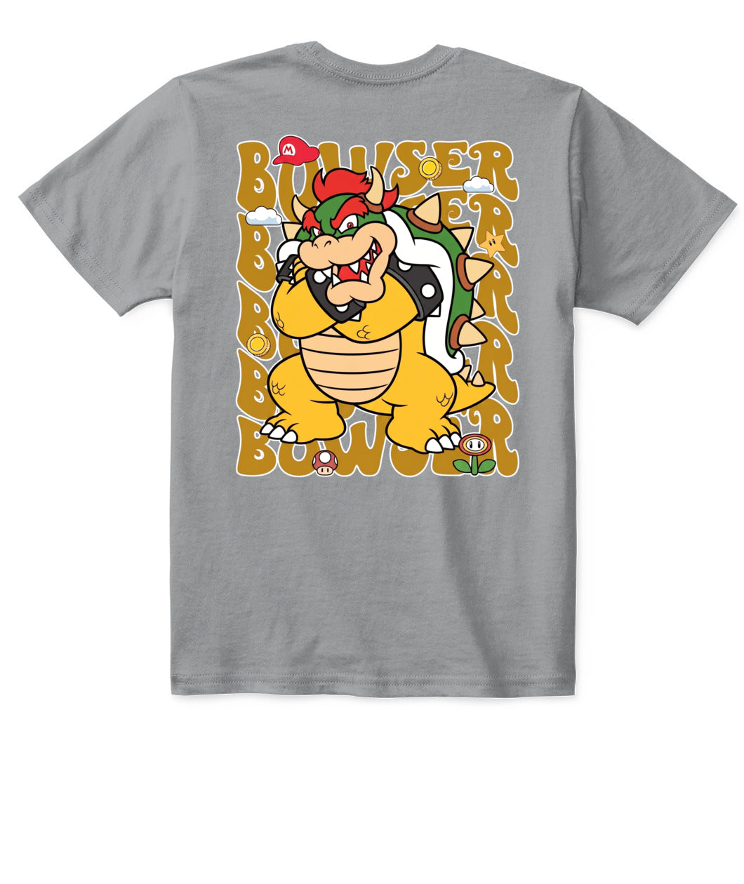 Classic Mario Browser 2-Side Printed Graphic Shirt