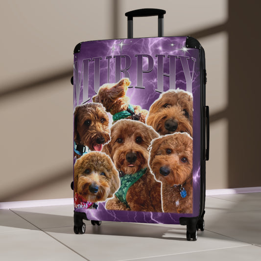 Personalized Pet Dog Cat Photo Suitcase