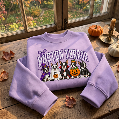 Halloween Custom Dog Breed Printed Graphic Sweatshirt T-Shirt