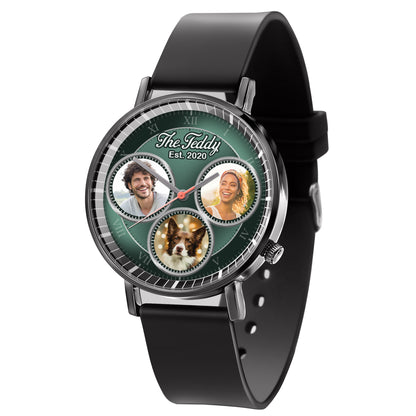 The Daddy Family Personalized Photos Quartz Watch