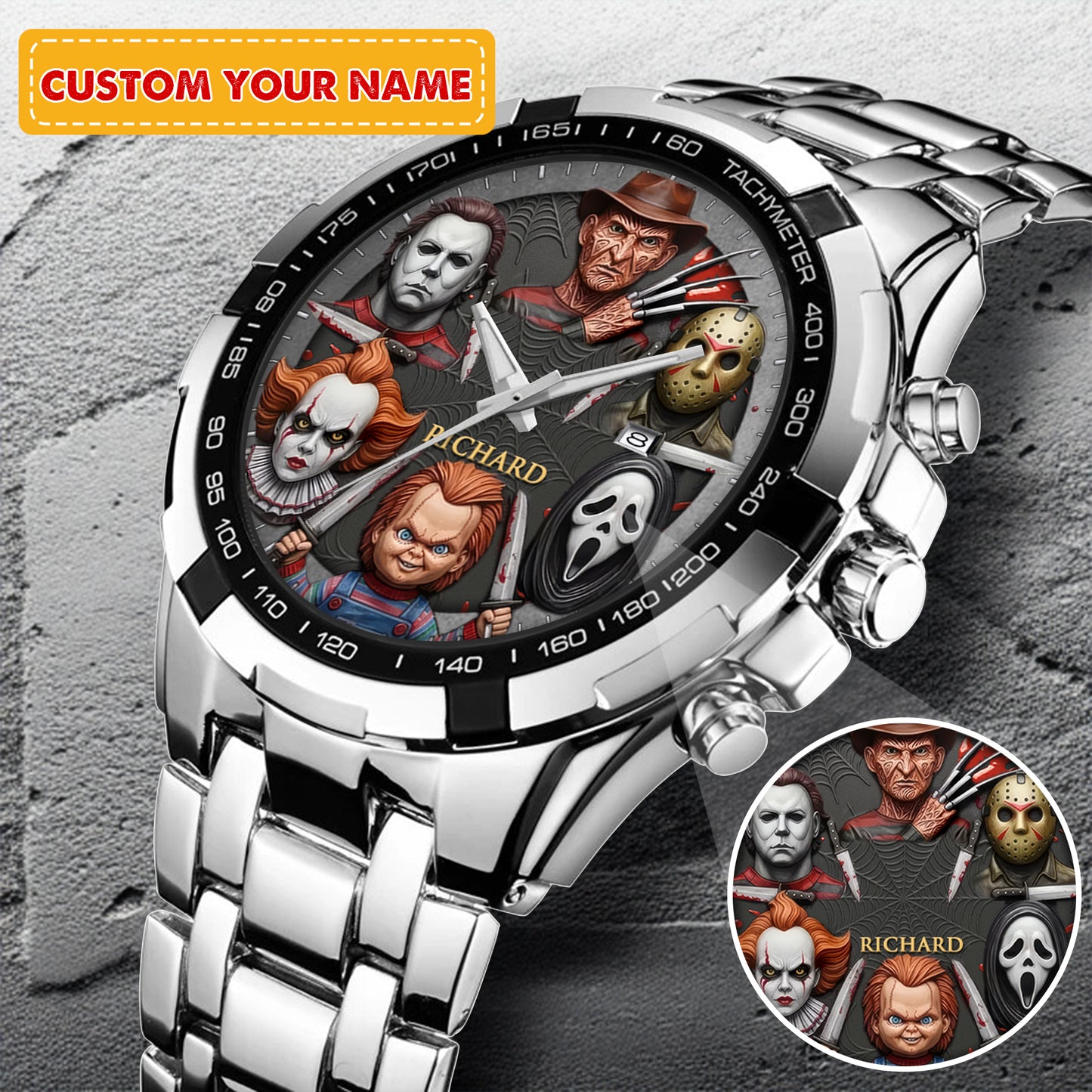 Halloween Horror Movies Personalized Quartz Watch