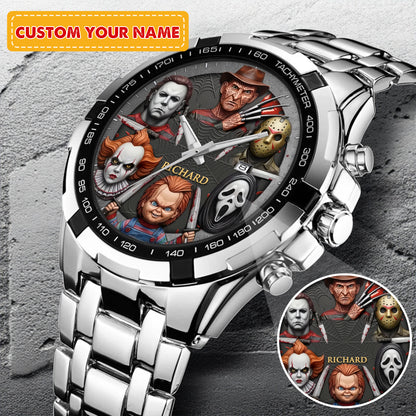 Halloween Horror Movies Personalized Quartz Watch