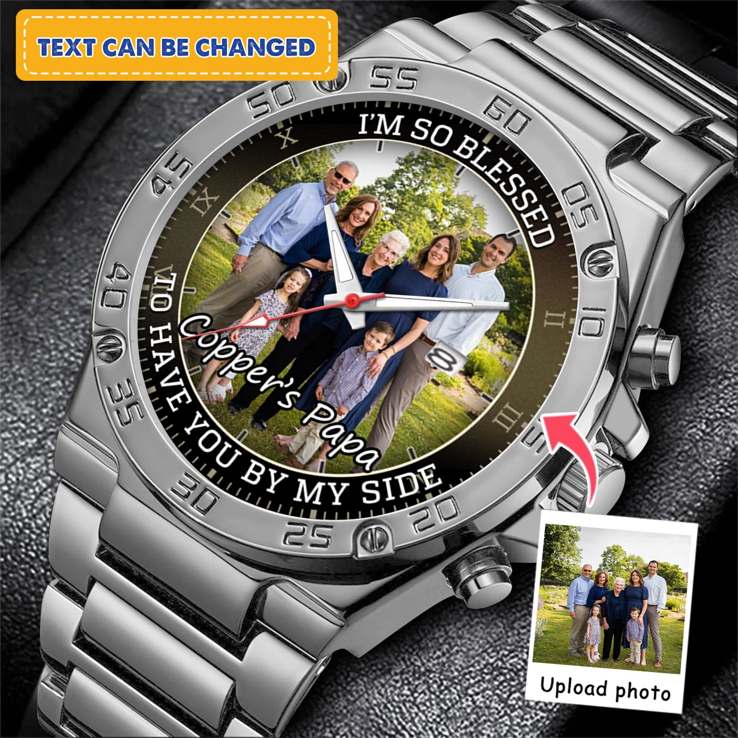 Personalized Family Photo Keepsake Watches