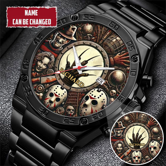 Halloween Horror Movies Personalized Quartz Watch