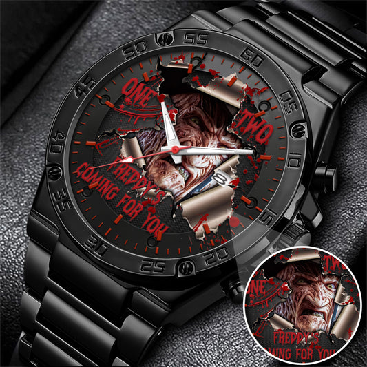 Halloween Horror Movies Freddy's Coming For You Personalized Quartz Watch