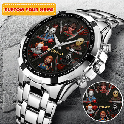 Halloween Horror Movies Personalized Quartz Watch