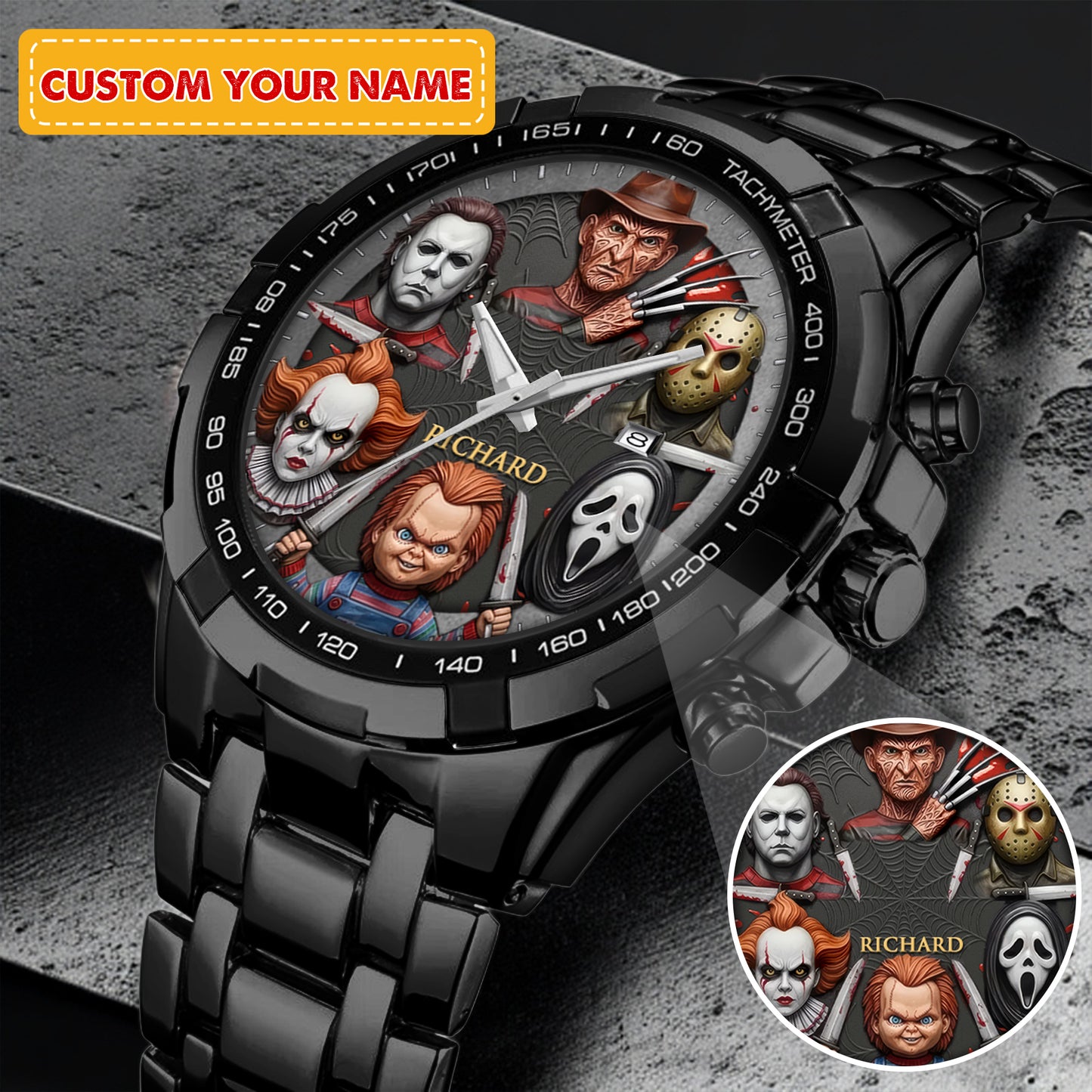 Halloween Horror Movies Personalized Quartz Watch
