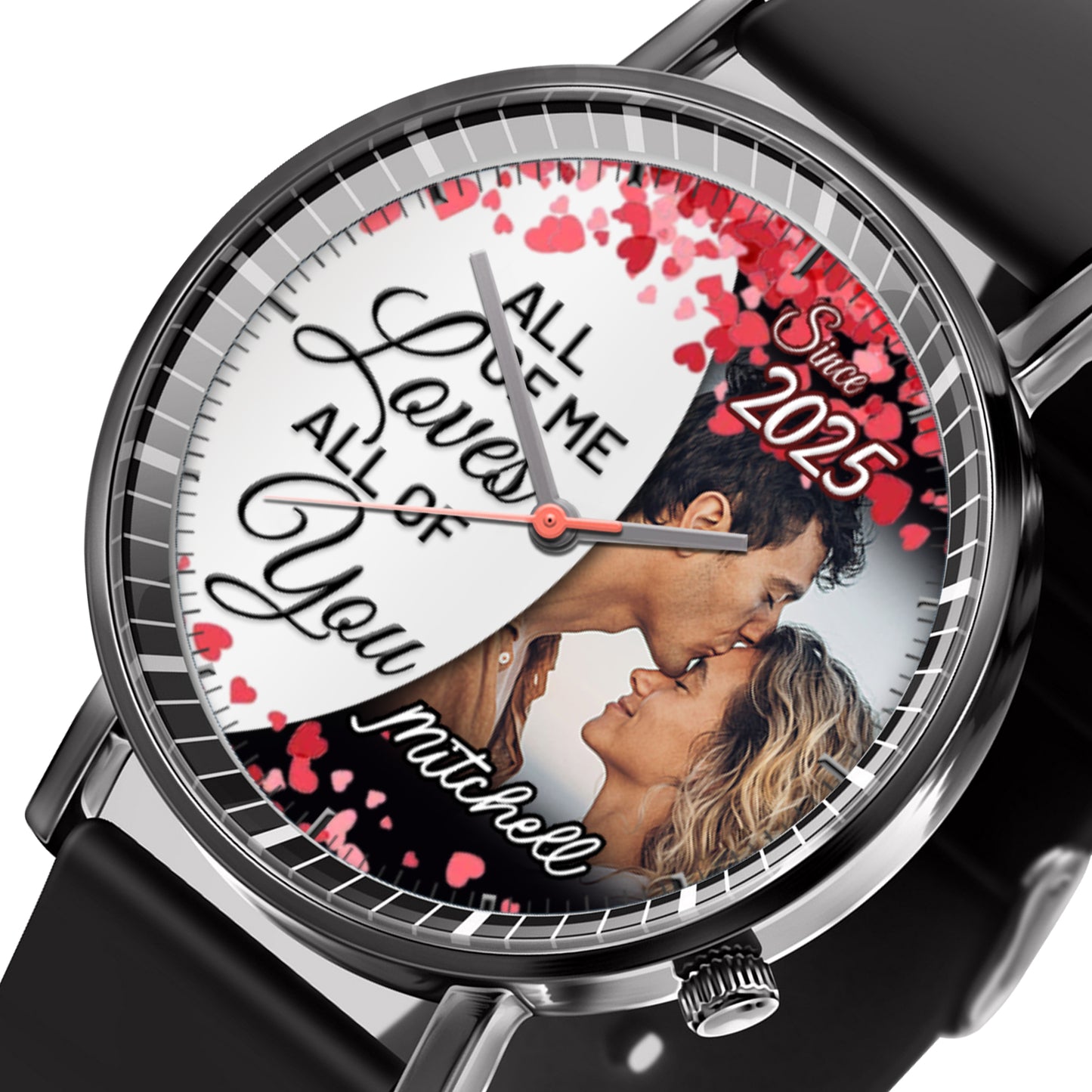 Personalized Love Blooms Photo Keepsake Memory Watches