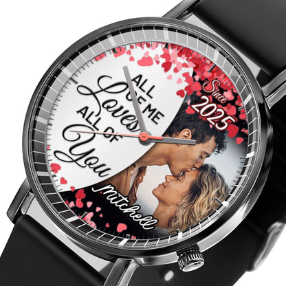 Personalized Love Blooms Photo Keepsake Memory Watches