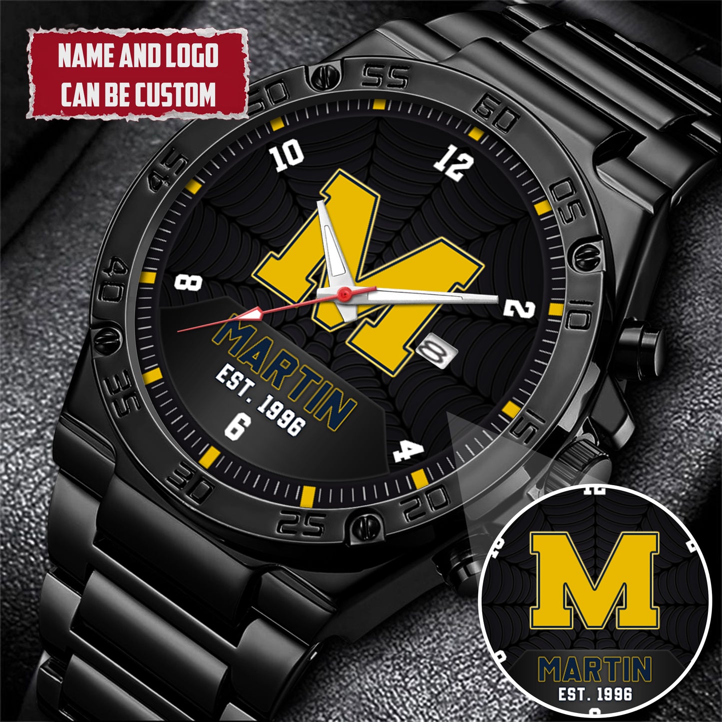 Personalized Name Quartz Watch Father's Day Gift For Him