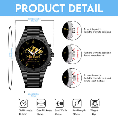 Father's Day Gift For Dad Best Dad Gold Mountain Limited Edition Watch