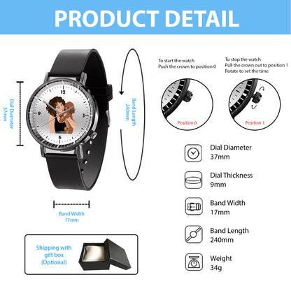 Mother's Day Gift For Mom Personalized Photos With Pet Quartz Watch