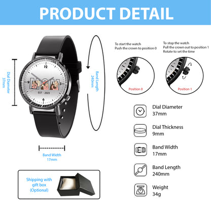 Mother's Day Gift For Mom Personalized Photos Quartz Watch