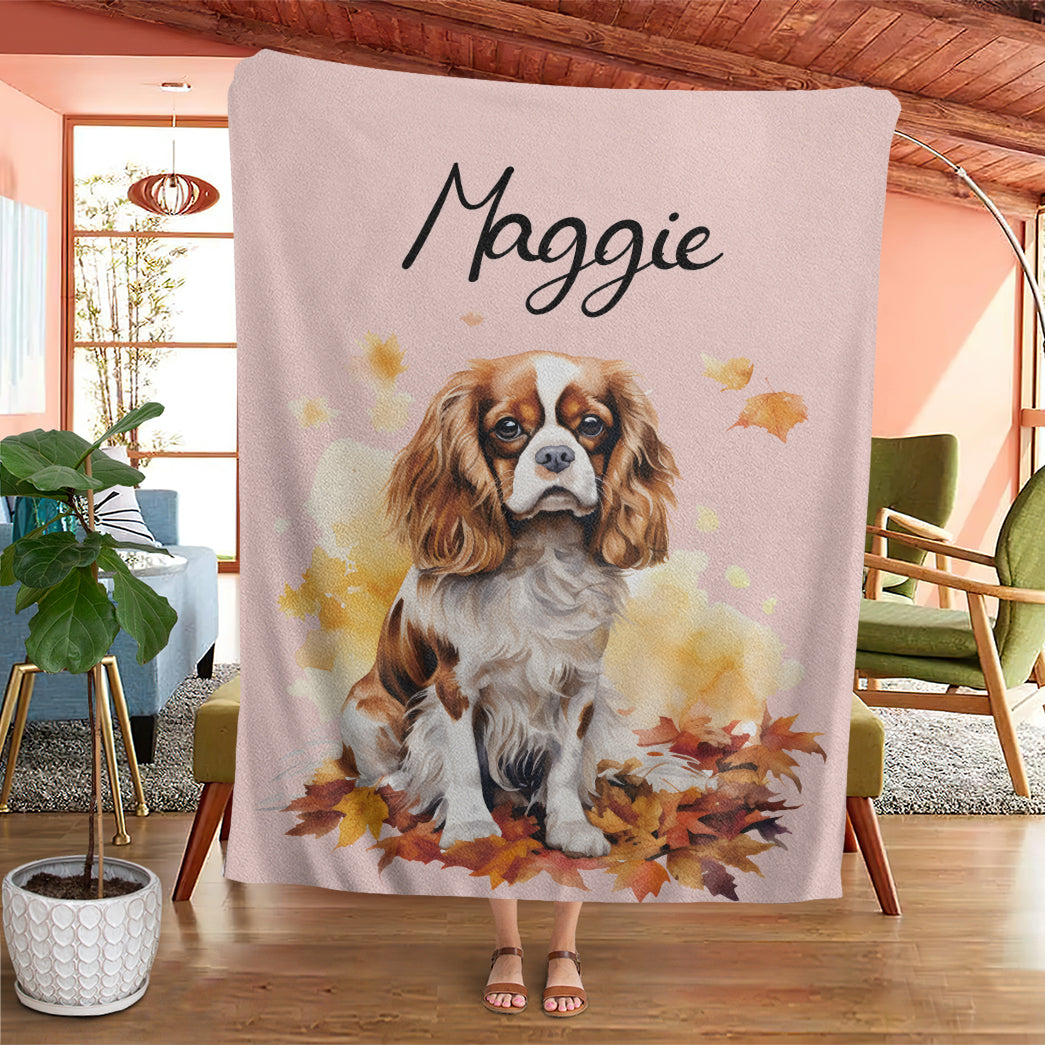 Personalized Pet Autumn Christmas Soft Blanket