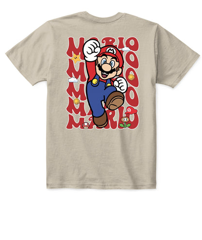 Classic Mario Action 2-Side Printed Graphic Shirt