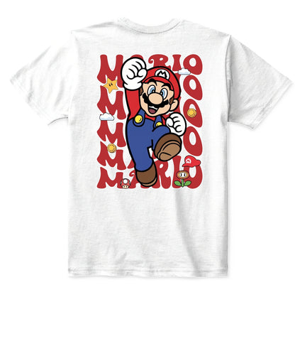 Classic Mario Action 2-Side Printed Graphic Shirt