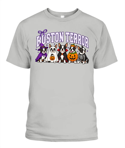 Halloween Custom Dog Breed Printed Graphic Sweatshirt T-Shirt