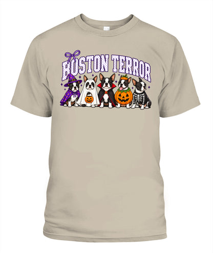 Halloween Custom Dog Breed Printed Graphic Sweatshirt T-Shirt