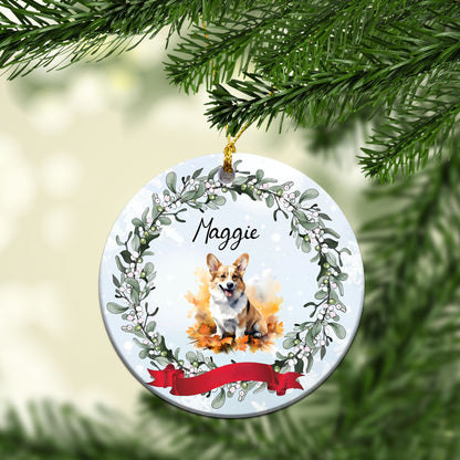 Personalized Pet autum Custom Ceramic Ornament