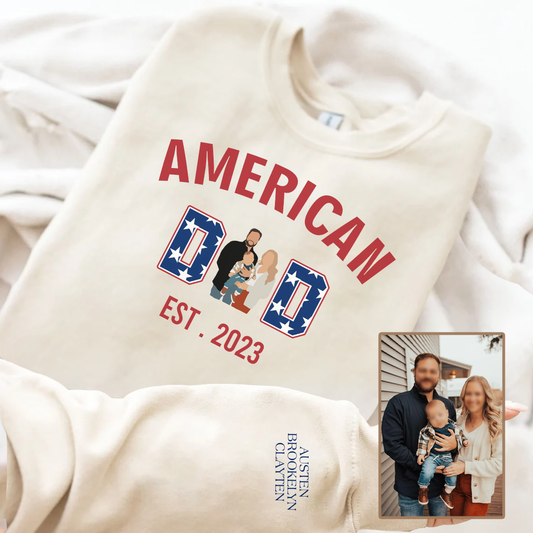 American Dad Personalized Printed Family Photo Hoodie Sweatshirt T-Shirt