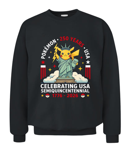 PKM 250 Years USA 1776–2026 Patriotic Printed Graphic Hoodie Sweatshirt T-Shirt