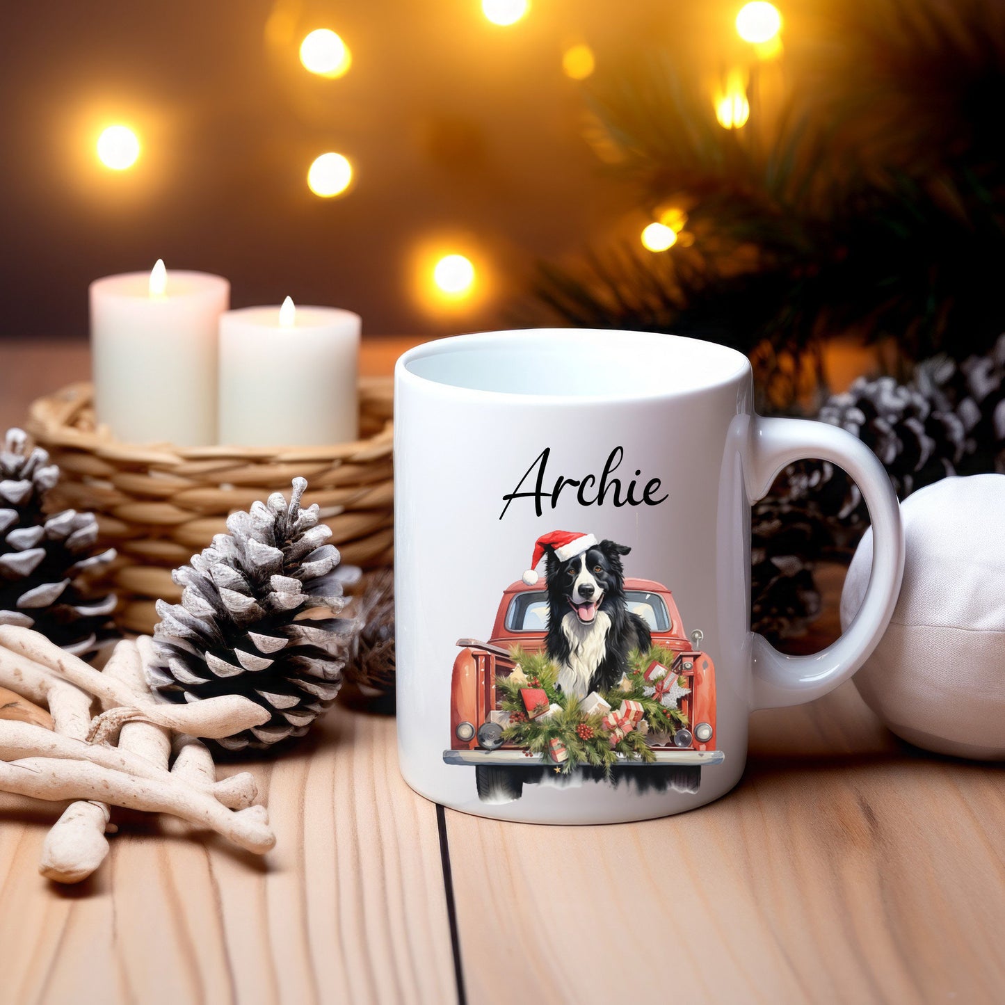 Personalized Pet Christmas Car Mug