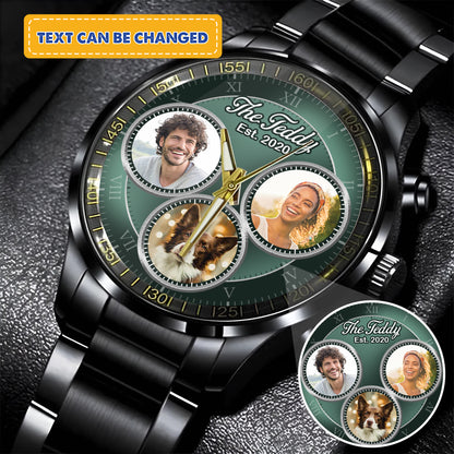 The Daddy Family Personalized Photo Watch