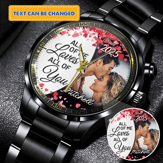 Personalized Love Blooms Photo Keepsake Memory Watches
