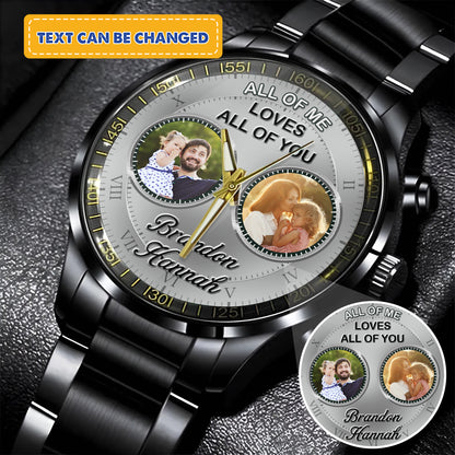 Father's Gift For Daddy Family Personalized Photo Watch
