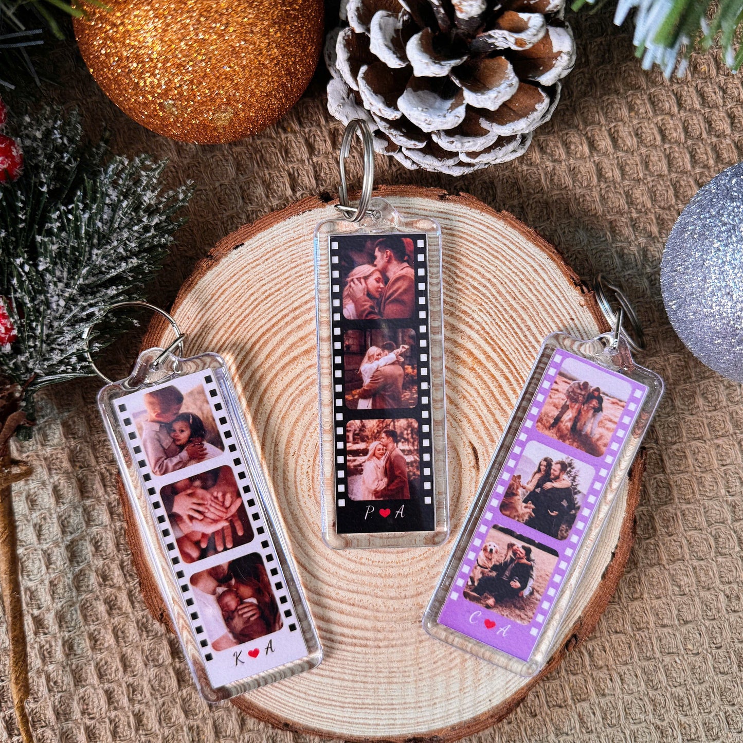 BUY 1 GET 1 FREE - Custom Photo Strip Keychain