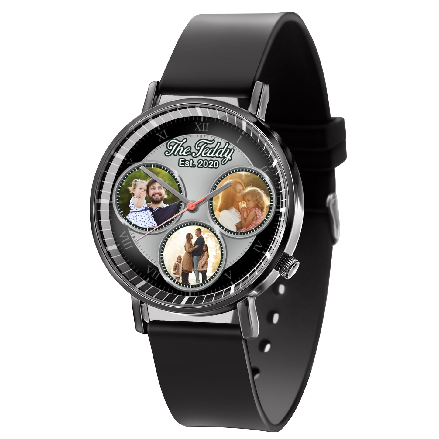 The Daddy Family Personalized Photos Quartz Watch
