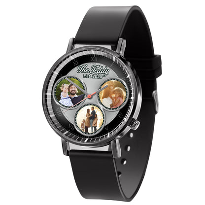 The Daddy Family Personalized Photos Quartz Watch