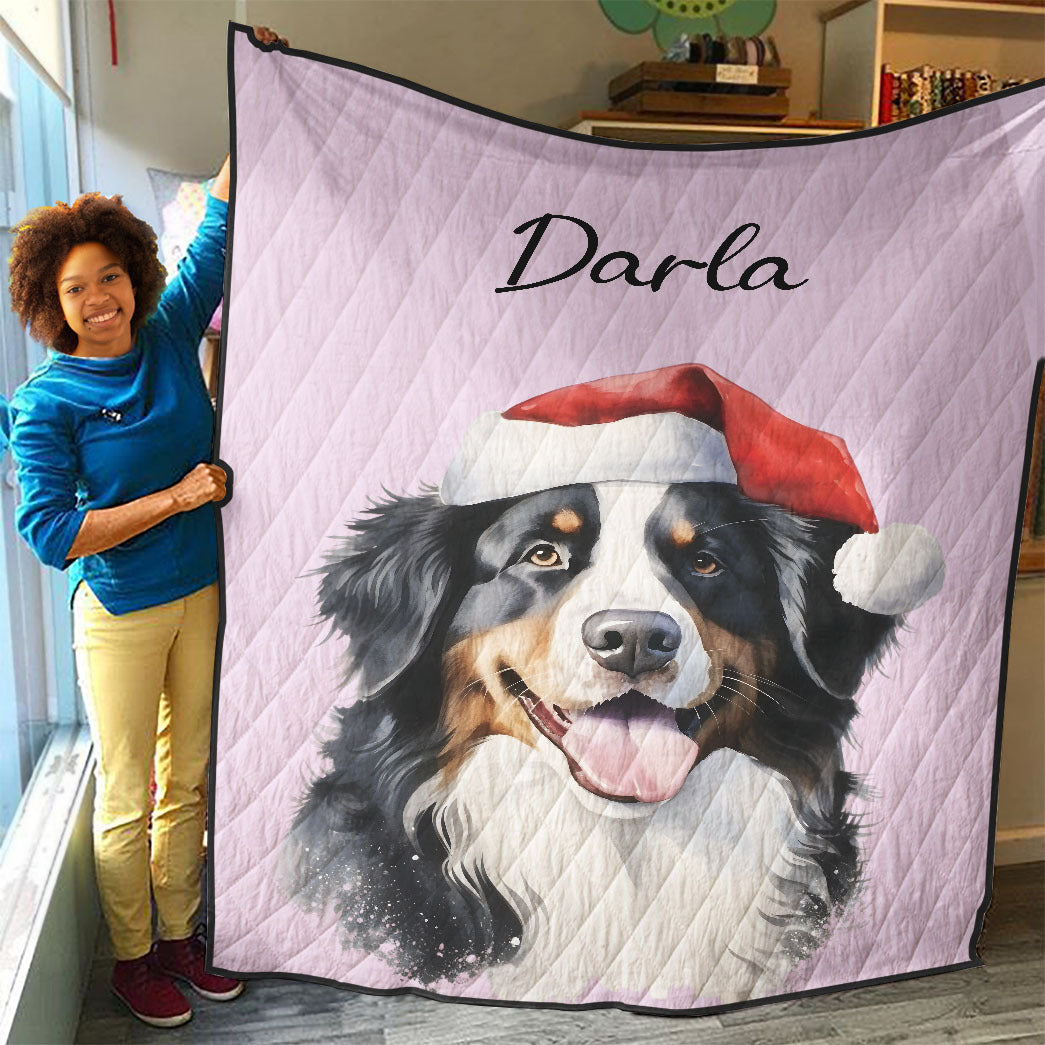 Personalized Pet Christmas Quilt