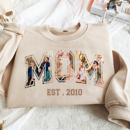 Personalized Printed Family Photo Hoodie Sweatshirt T-Shirt