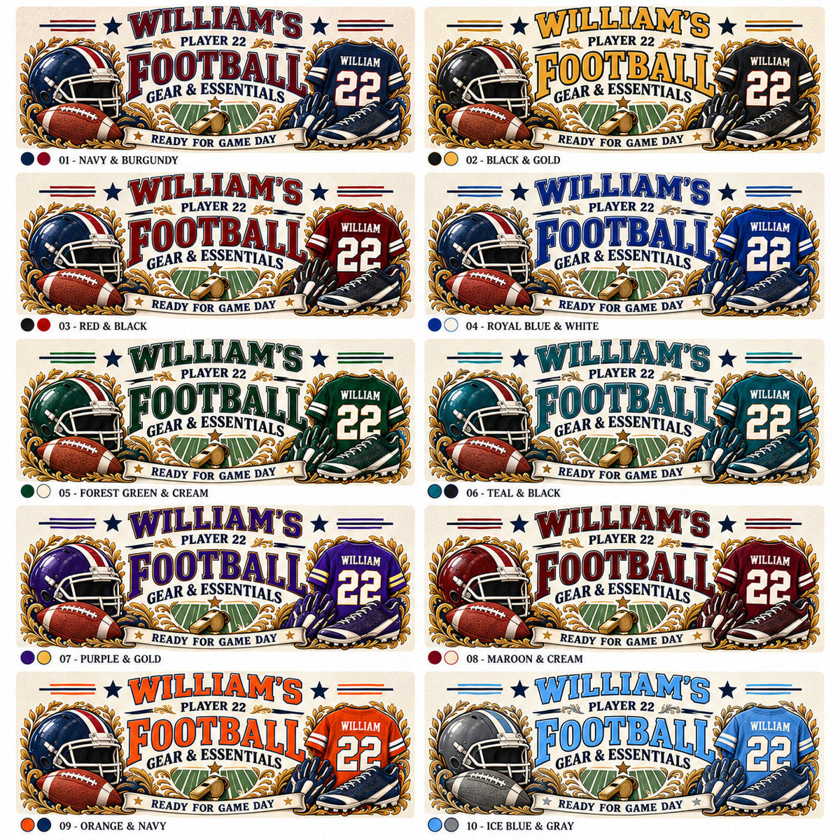 Personalized Football Storage Basket, Custom Name and Jersey Number, Vintage Sports Decor, Player Gift