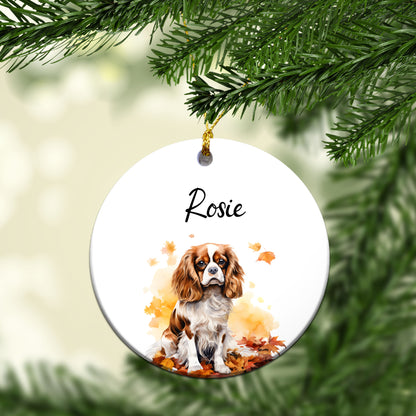 Personalized Pet Autum Custom Ceramic Ornament