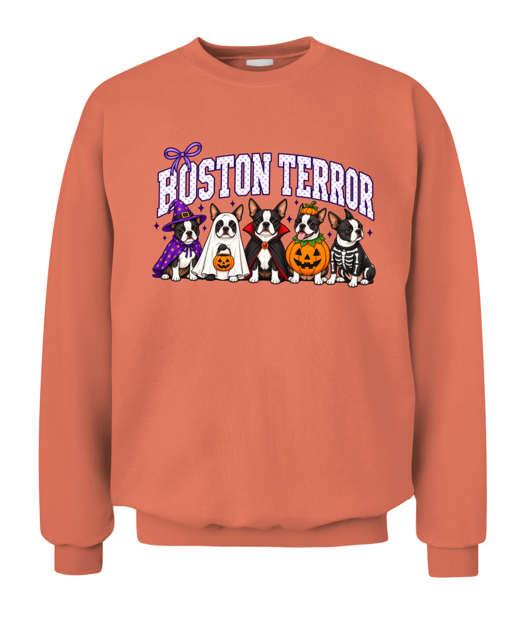 Halloween Custom Dog Breed Printed Graphic Sweatshirt T-Shirt