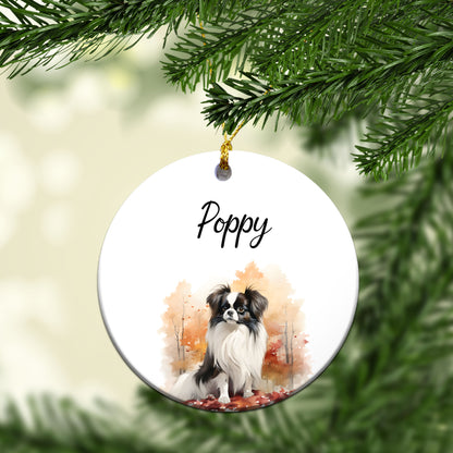 Personalized Pet Autum Custom Ceramic Ornament