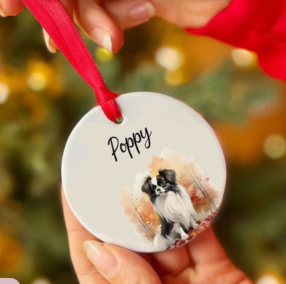 Personalized Pet Autum Custom Ceramic Ornament