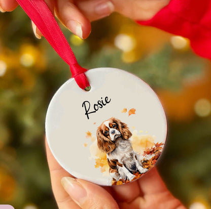 Personalized Pet Autum Custom Ceramic Ornament