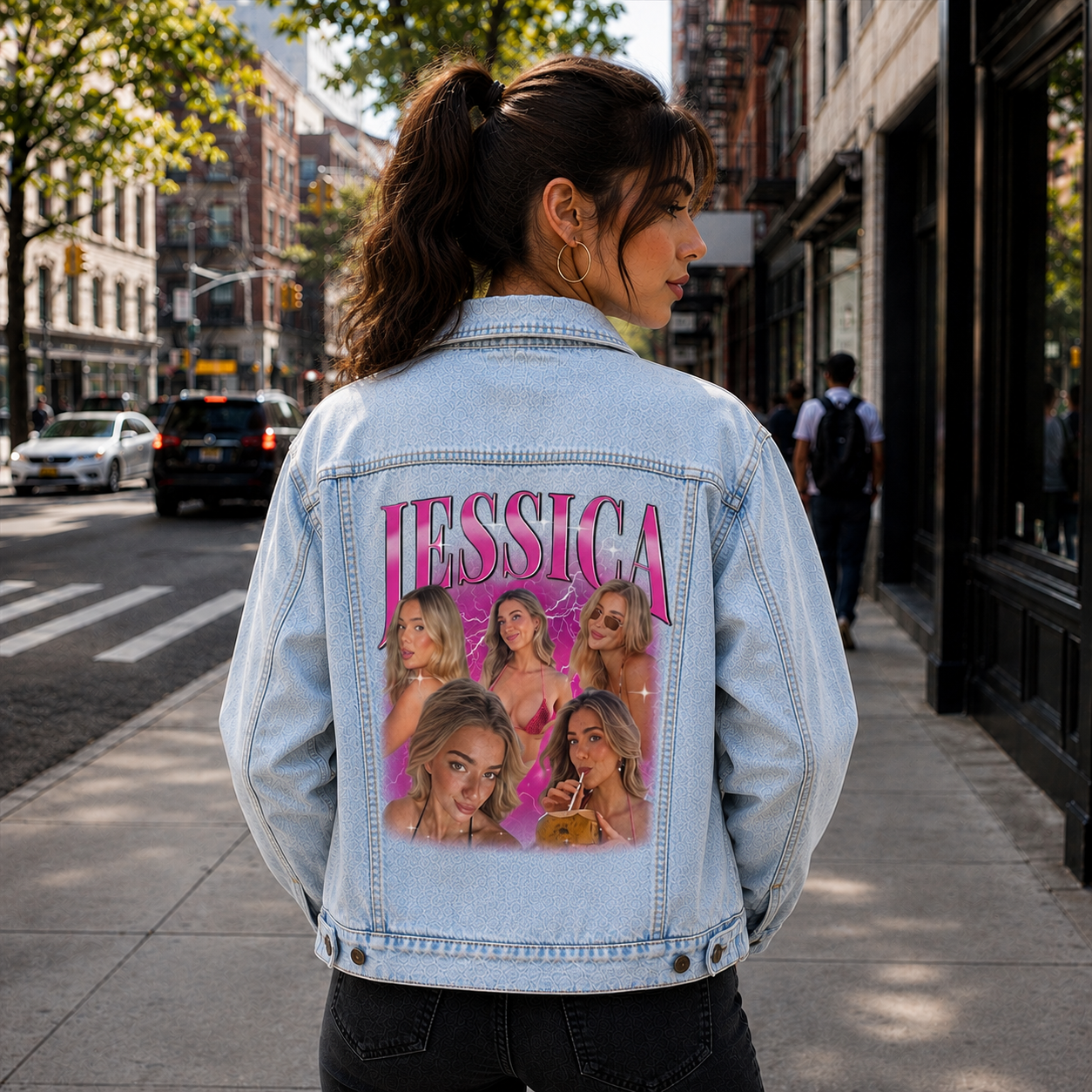 Custom Girlfriend Boyfriend Denim Jacket
