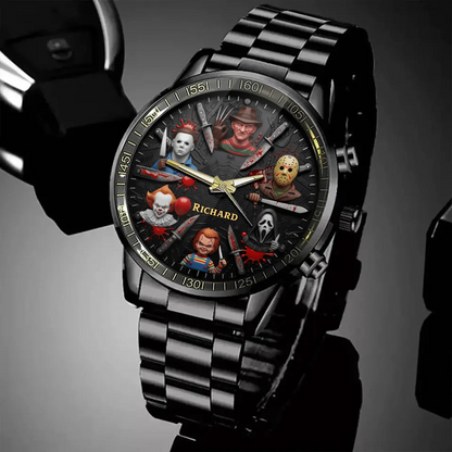 Halloween Horror Movies Personalized Quartz Watch