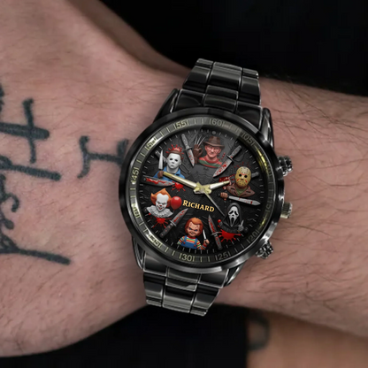 Halloween Horror Movies Personalized Quartz Watch