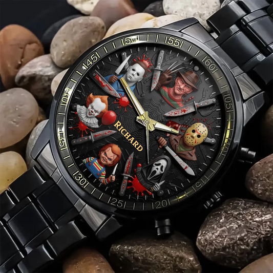 Halloween Horror Movies Personalized Quartz Watch
