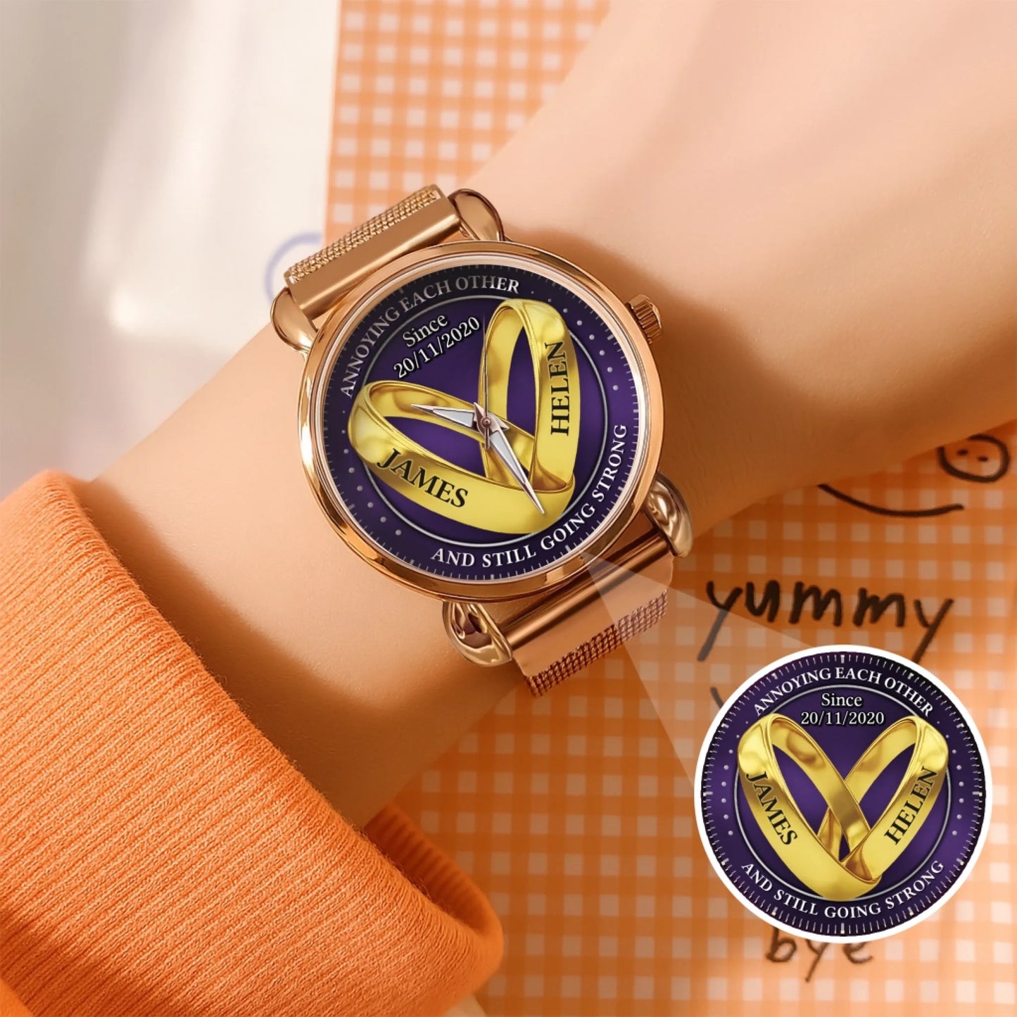 Mockup Mesh Strap Quartz Watch copy