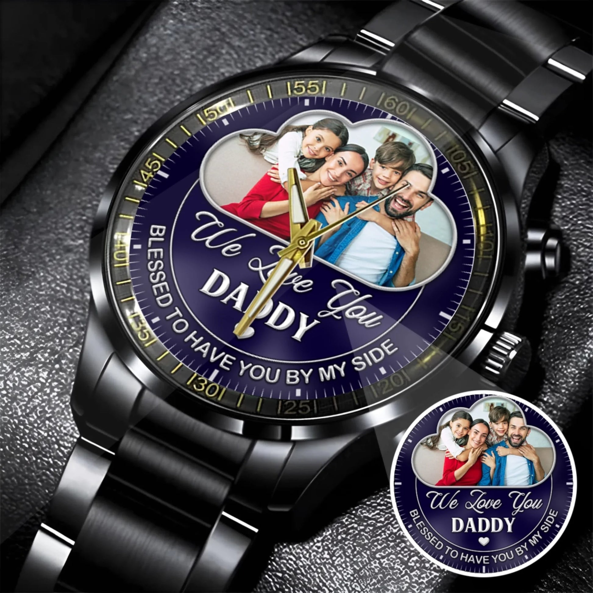 Black Stainless Steel Watch copy