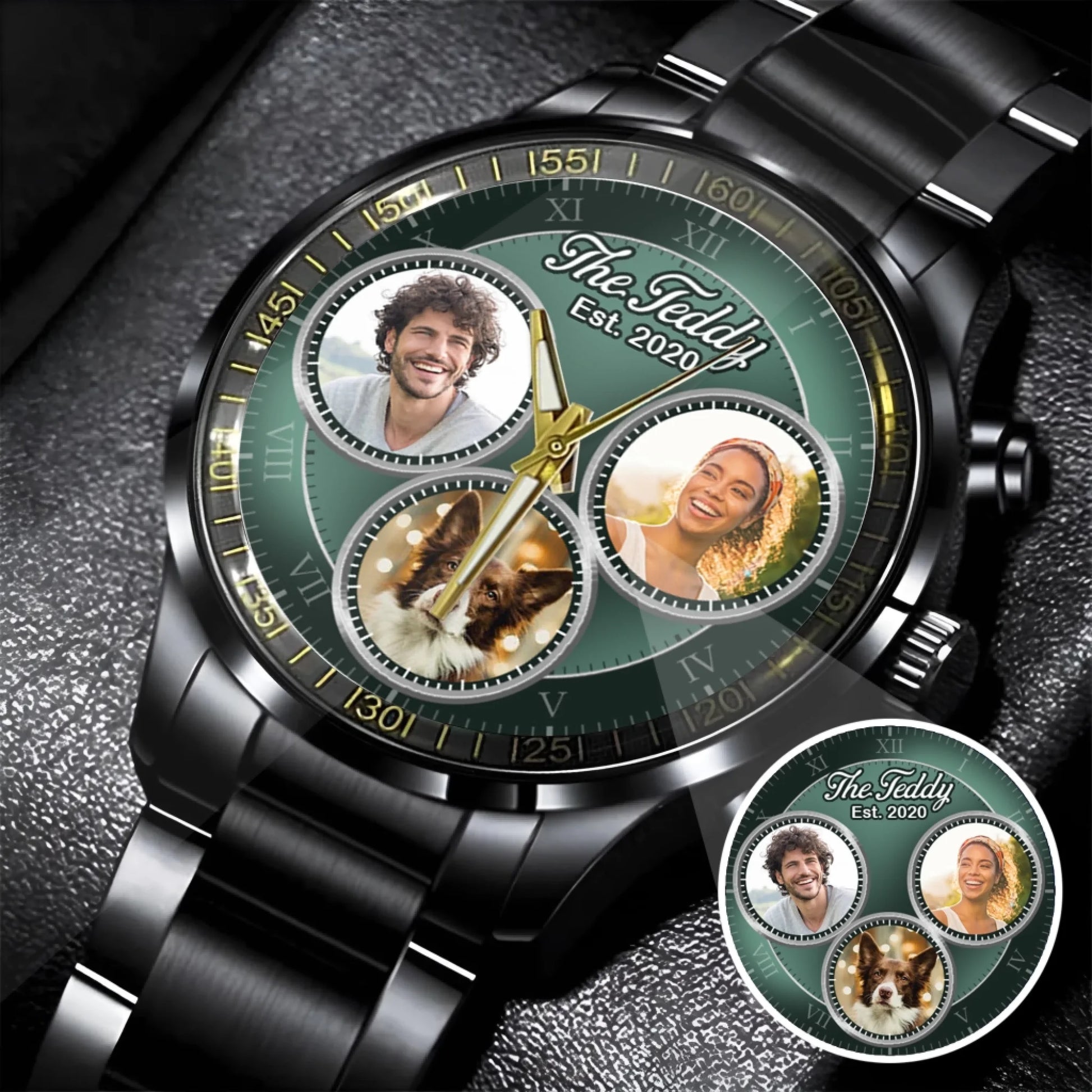 Black Stainless Steel Watch copy