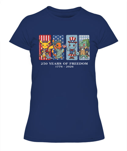 PKM 250 Years of Freedom 1776–2026 Patriotic Printed Graphic Quarter-Zip Sweatshirt, Hoodie Sweatshirt T-Shirt