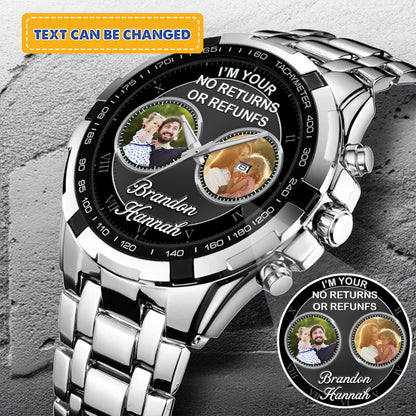 Father's Gift For Daddy Family Personalized Photo Watch