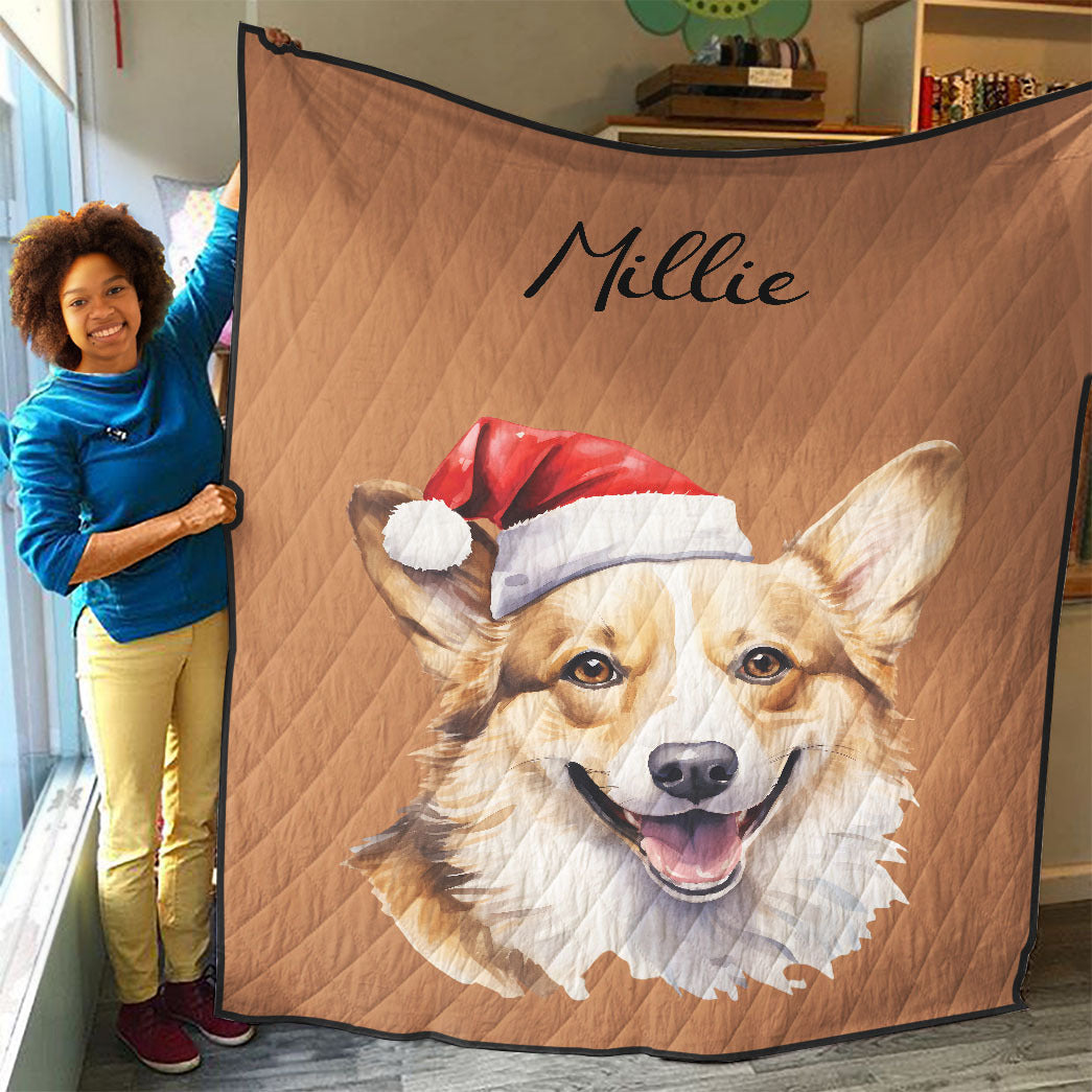 Personalized Pet Christmas Quilt